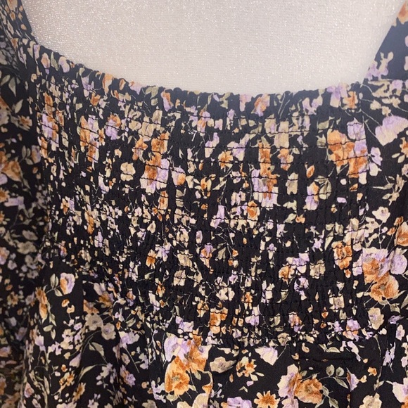 Entro Boho Floral Babydoll Peasant Blouse - Picture 7 of 15